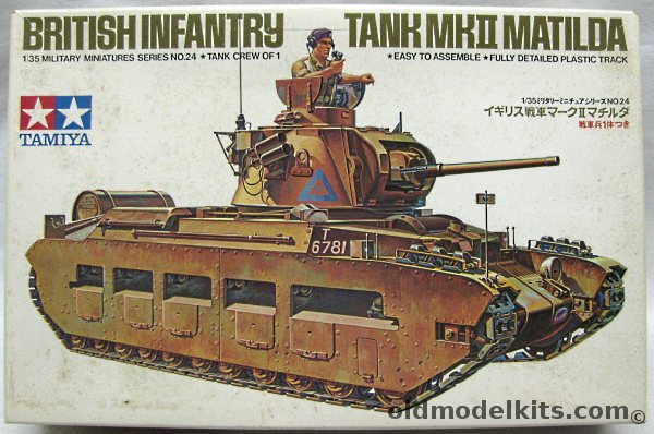 Tamiya 1/35 Matilda Mk II British Infantry Tank, 3524 plastic model kit